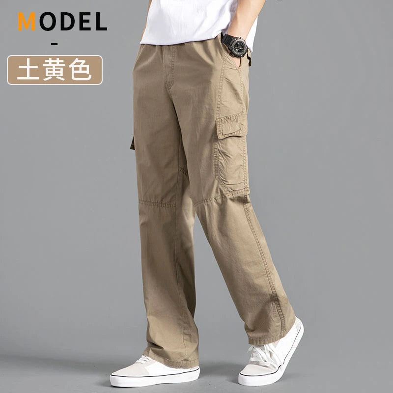 Men’s Cotton Cargo Pants – Casual Work & Climbing Joggers