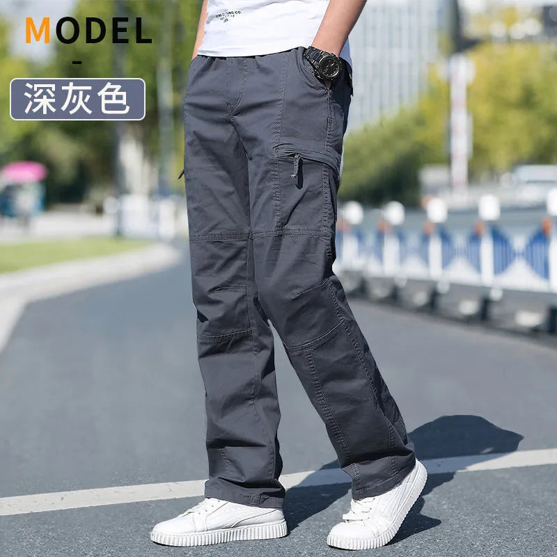 Men’s Cotton Cargo Pants – Casual Work & Climbing Joggers