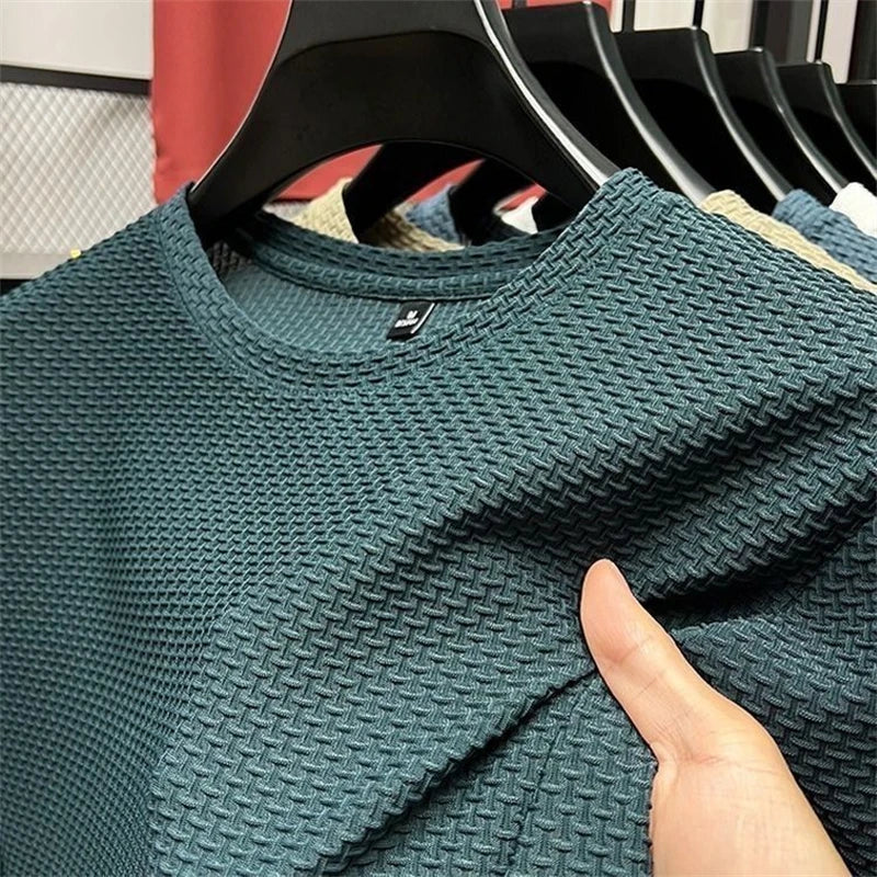 Men’s Waffle Knit Short Sleeve – Relaxed Summer Style