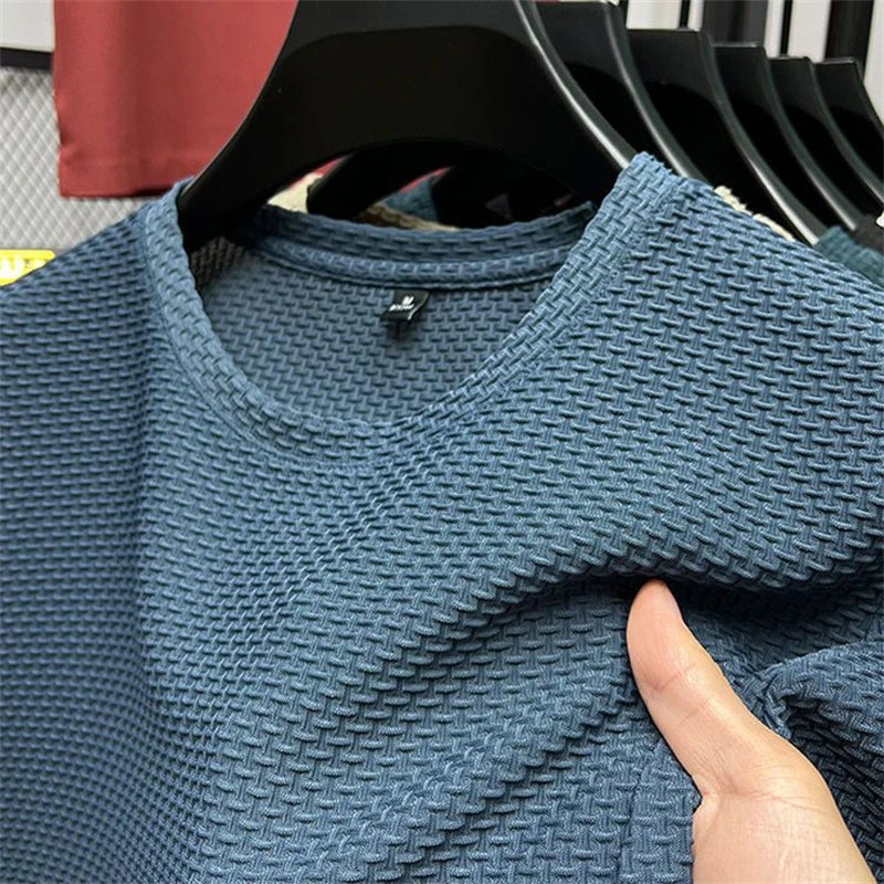Men’s Waffle Knit Short Sleeve – Relaxed Summer Style