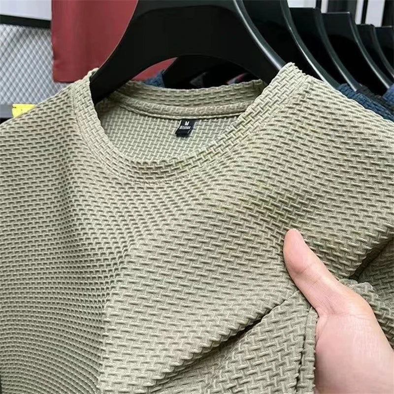 Men’s Waffle Knit Short Sleeve – Relaxed Summer Style