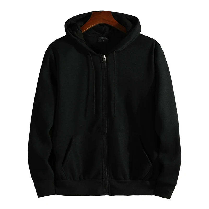 Men’s Casual Zip-Up Hoodie – Autumn/Winter Streetwear
