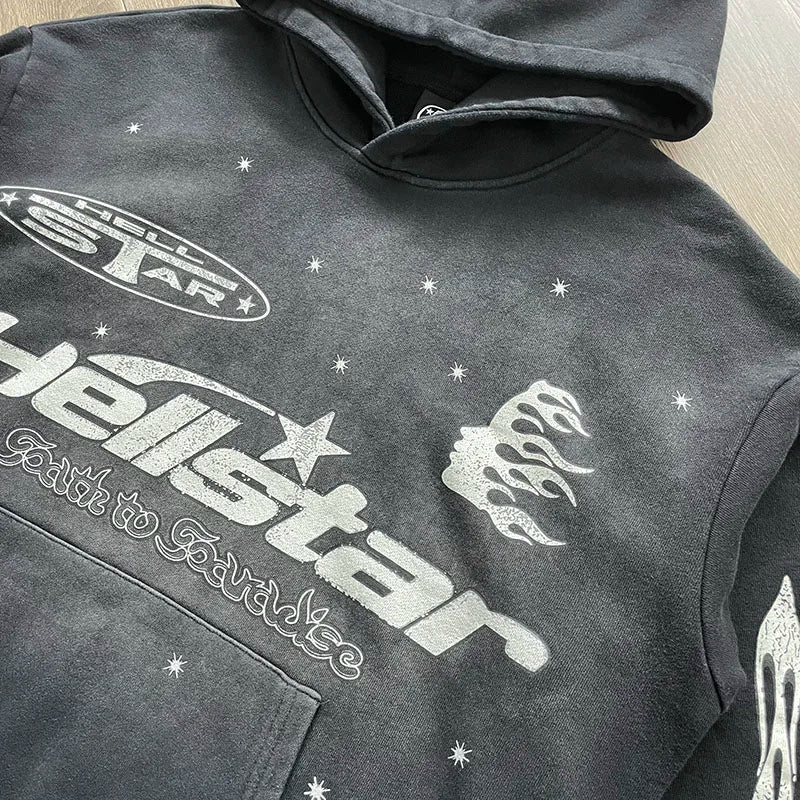 HS flare  flame hoodie