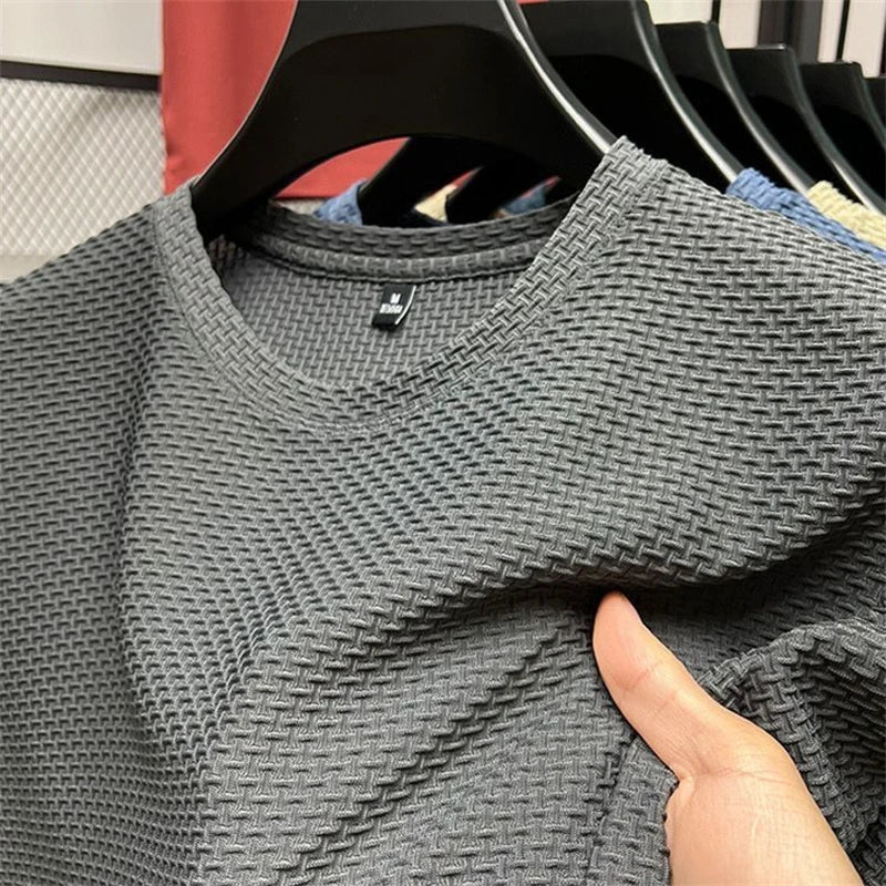 Men’s Waffle Knit Short Sleeve – Relaxed Summer Style
