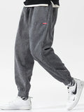 Men’s Corduroy Tech Fleece Joggers – Winter Comfort Fit