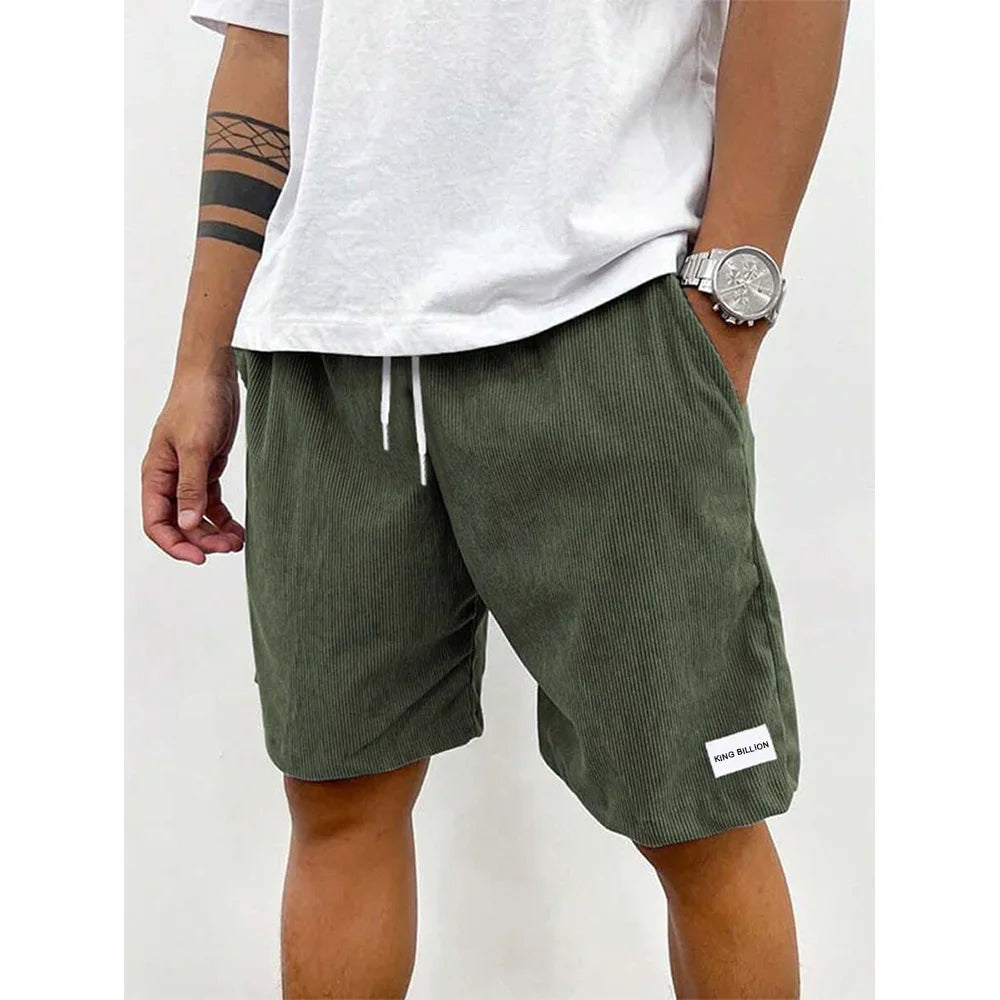 Men’s Corduroy Casual Shorts – Summer Sportswear