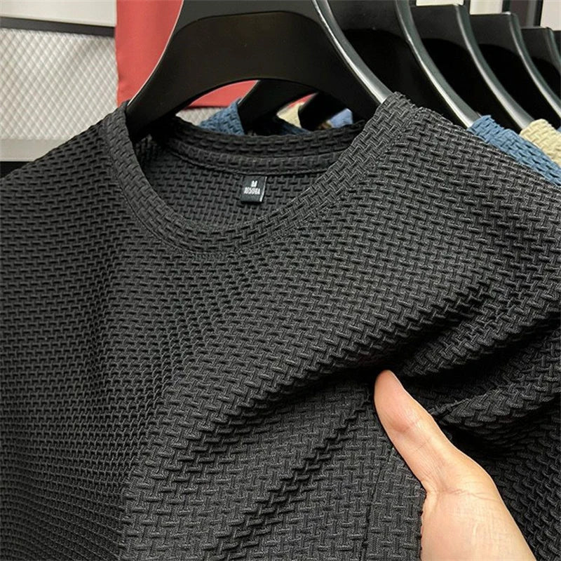 Men’s Waffle Knit Short Sleeve – Relaxed Summer Style