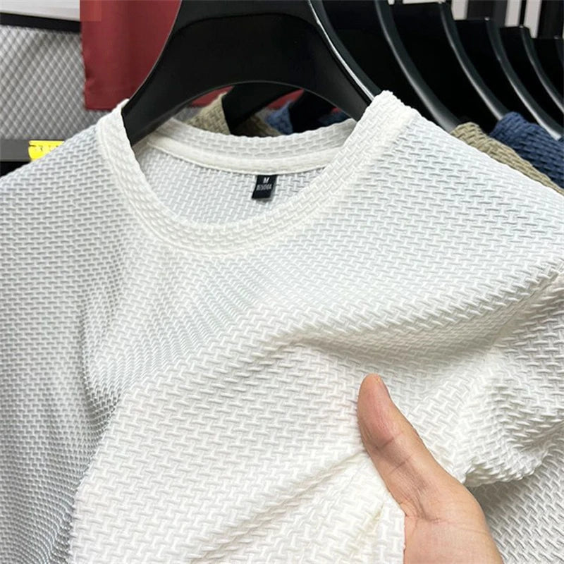Men’s Waffle Knit Short Sleeve – Relaxed Summer Style