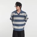 Men’s Loose-Fit Striped Knit Pullover – Winter Style