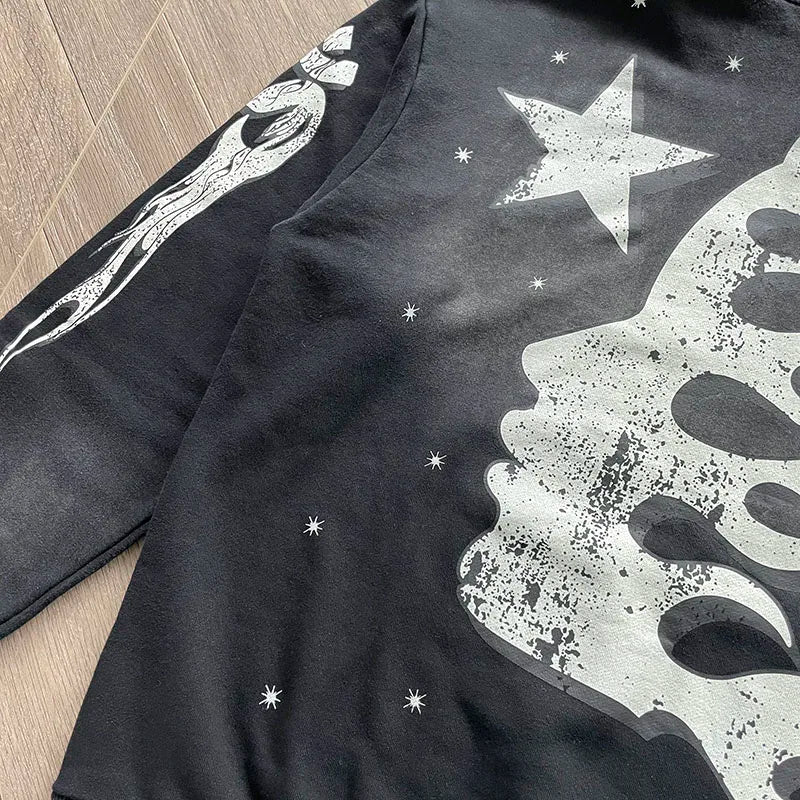 HS flare  flame hoodie