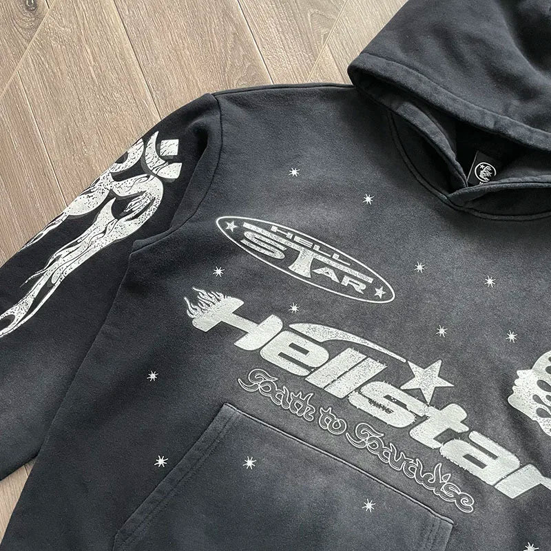 HS flare  flame hoodie